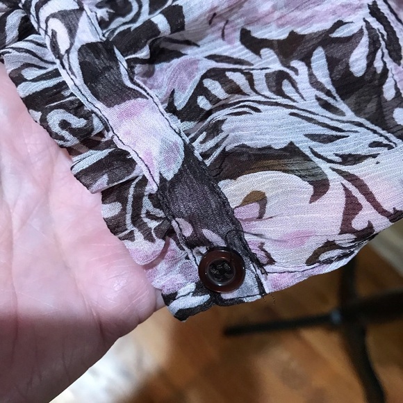 👚INC Sheer Decorative Blouse - Picture 6 of 7